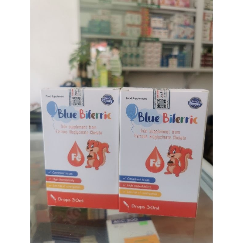 Blue Biferric sắt nhỏ giọt cho bé