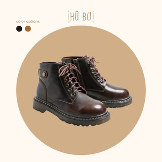 KAI boots - Boots da bò nữ (genuine leather) phong cách vintage, retro