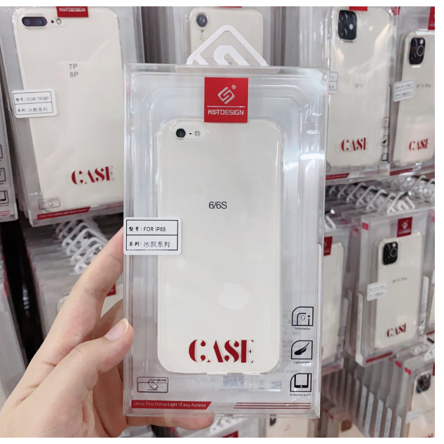 Ốp lưng KST Design trong suốt cho iPhone 6,6 Plus,7 ,8,SE,8 Plus,7 Plus