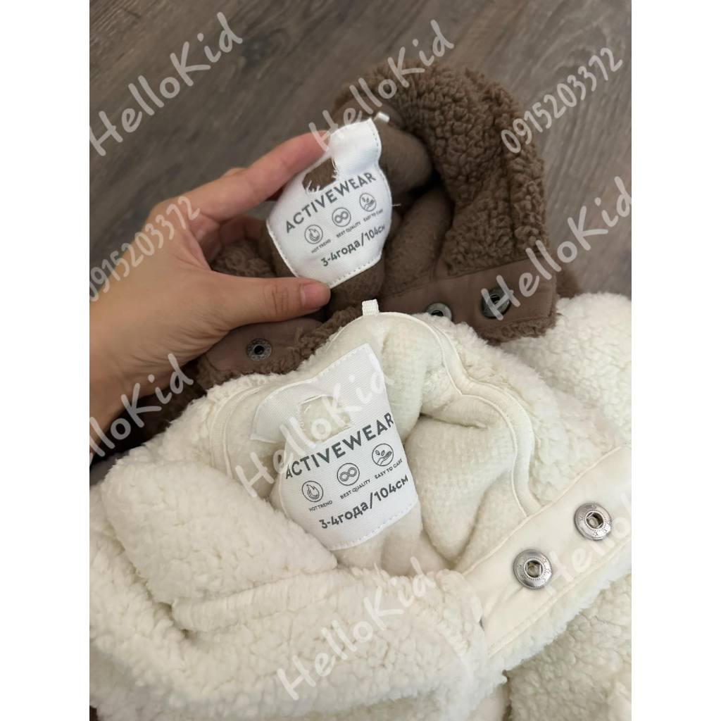 Áo lông cừu cổ 3 phân Gzj cho bé