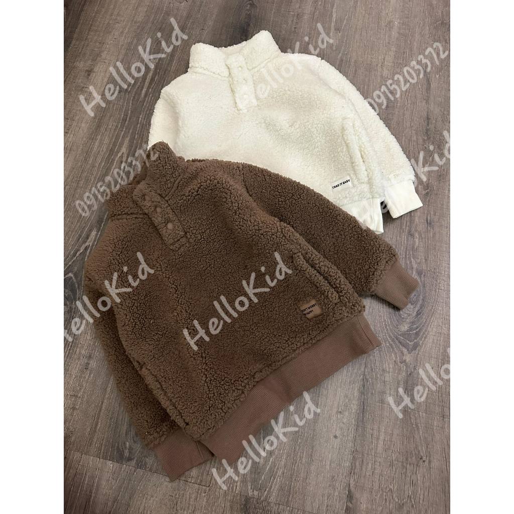 Áo lông cừu cổ 3 phân Gzj cho bé