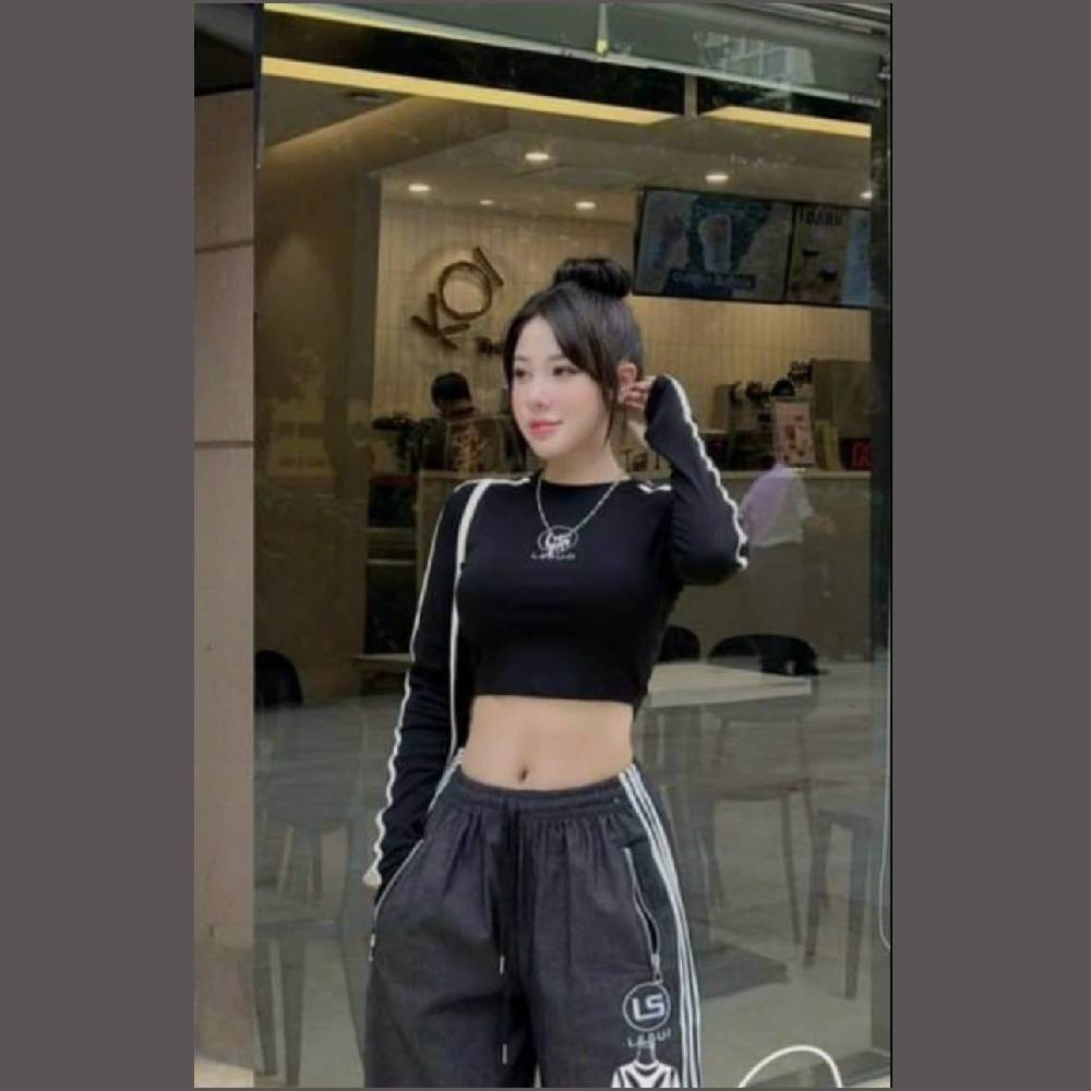 Ao Croptop Dài Tay LS Chất Thun Cực Đẹp