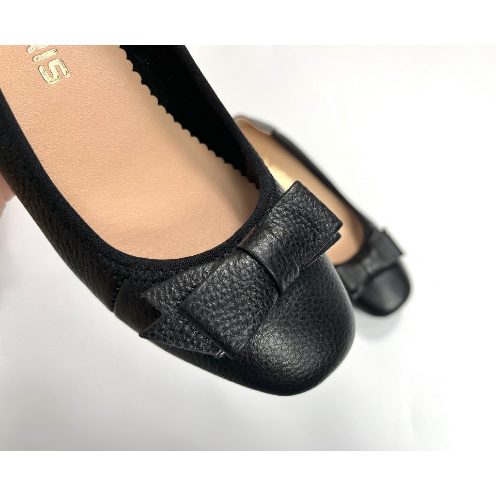 Giày búp bê xuống  DN302 Cao 3cm mũi vuông - Form chuẩn- Đặt đúng sz thường đi.