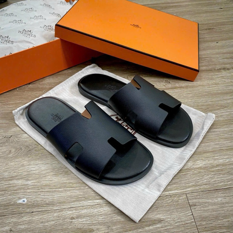 Dép Quai Ngang Hermes Cho Nam - Hàng QC Cao Cấp - Dép Thời Trang HM Siêu Hot