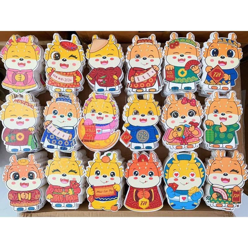 Combo 100 lì xì chibi 2024 giá rẻ