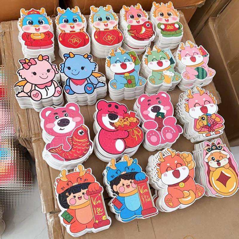 Combo 100 lì xì chibi 2024 giá rẻ