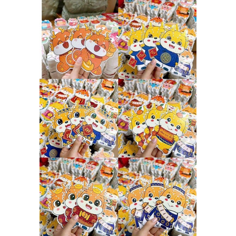 Combo 100 lì xì chibi 2024 giá rẻ