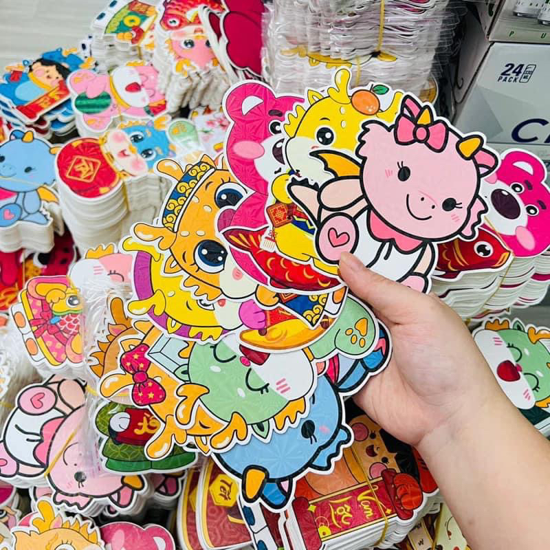 Combo 100 lì xì chibi 2024 giá rẻ