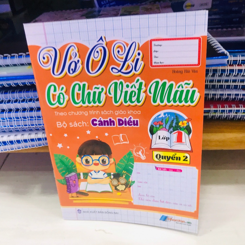 Vở oly chữ mẫu lớp 1cánh diều