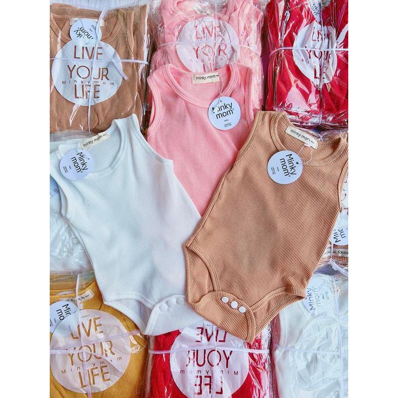 Bộ body gân cho bé trai và bé gái Quần áo Trẻ Em