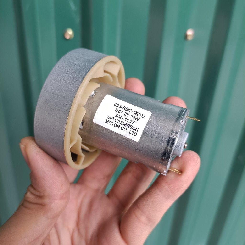 Động cơ máy hút bụi 7,2V - 70W ,cánh quạt hợp kim nhôm cao cấp