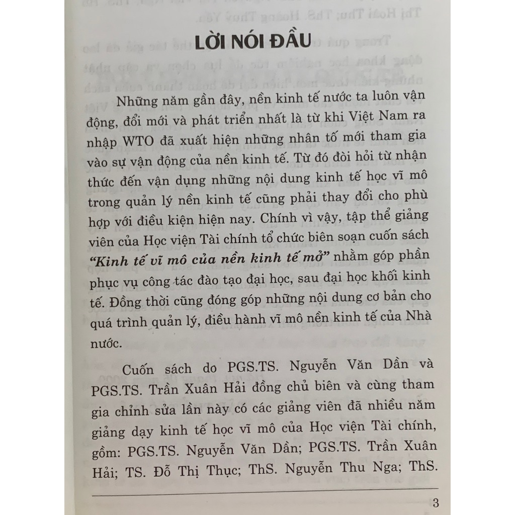 Sách - Kinh Tế Vĩ Mô Của Nền Kinh Tế Mở - PGS.TS. Nguyễn Văn Dần
