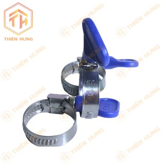 Set 5-10 cái - Cổ dê bướm tay văng nhựa - Đai siết inox 304 tay xiết BƯỚM
