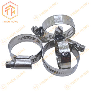 [Cổ dê 304] Hộp Cổ Dê Đai xiết VIS INOX 304 - ø12mm~150mm (100 ~ 50 cái)
