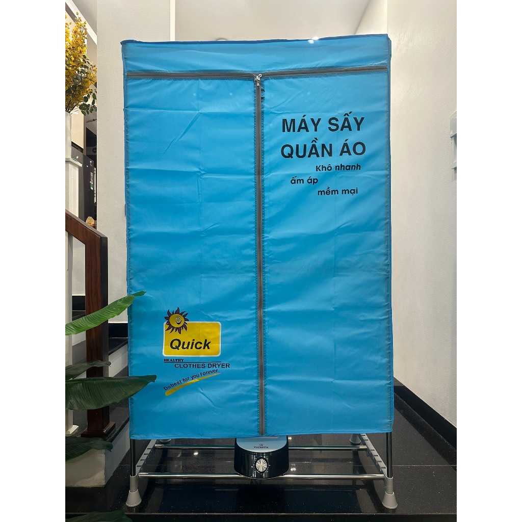 Tủ sấy quần áo công suất 1500W, Máy sấy quần áo VICHITA V900, Sản xuất tại việt nam