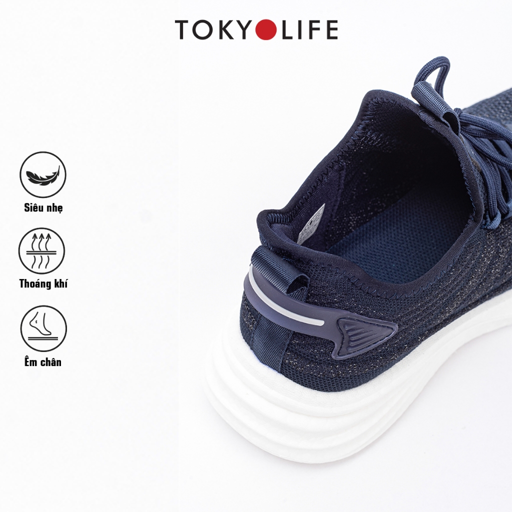 Giày thể thao nam TOKYOLIFE siêu nhẹ êm chân năng động chống trượt phù hợp chạy bộ, tập gym C7SHO100M