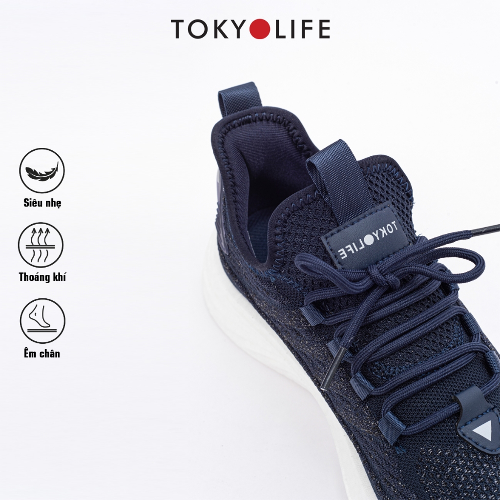 Giày thể thao nam TOKYOLIFE siêu nhẹ êm chân năng động chống trượt phù hợp chạy bộ, tập gym C7SHO100M