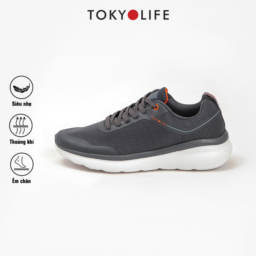 Giày thể thao nam TOKYOLIFE siêu nhẹ êm chân năng động chống trượt phù hợp chạy bộ, tập gym C7SHO351M