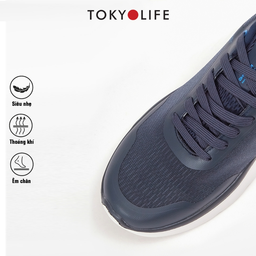 Giày thể thao nam TOKYOLIFE siêu nhẹ êm chân năng động chống trượt phù hợp chạy bộ, tập gym C7SHO351M