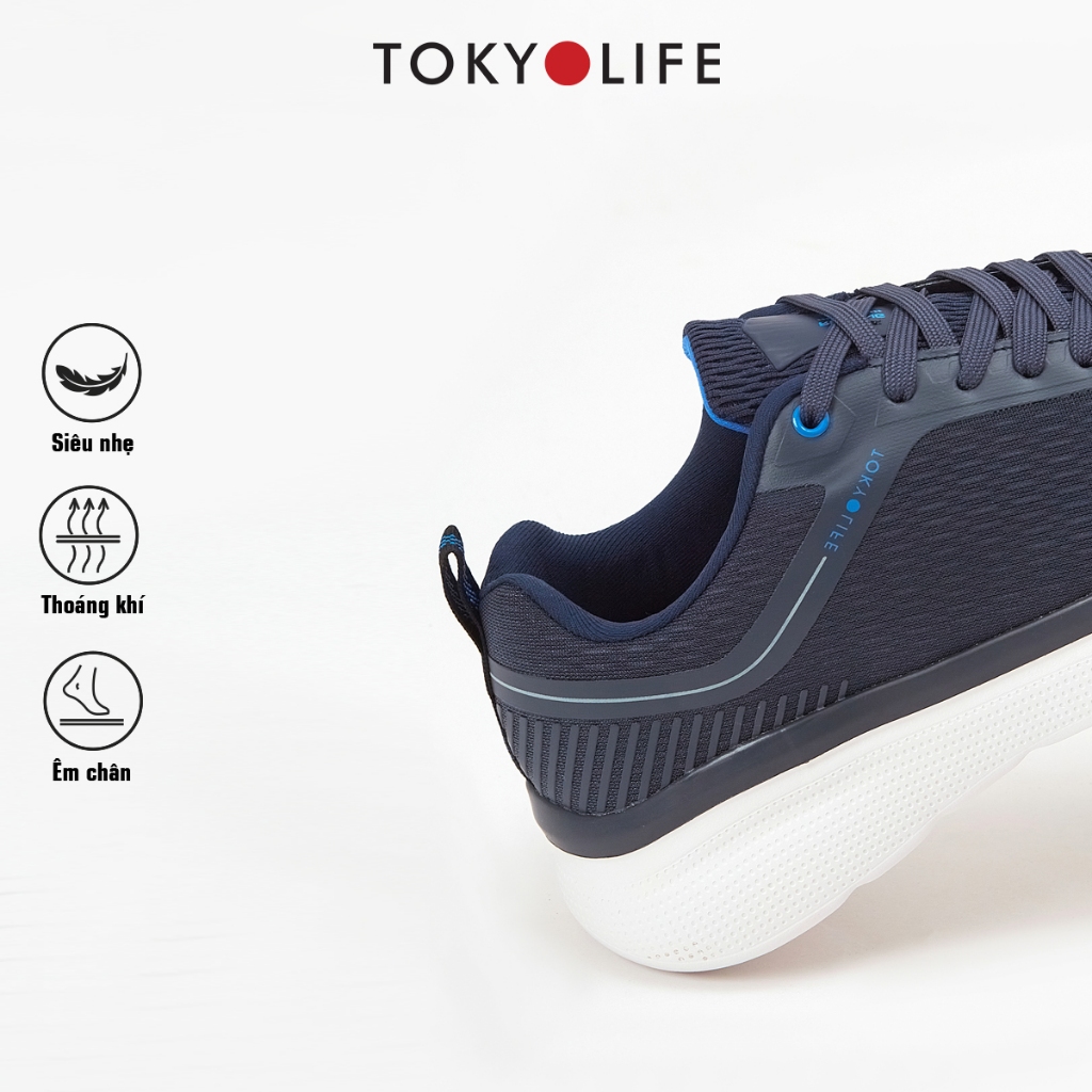 Giày thể thao nam TOKYOLIFE siêu nhẹ êm chân năng động chống trượt phù hợp chạy bộ, tập gym C7SHO351M
