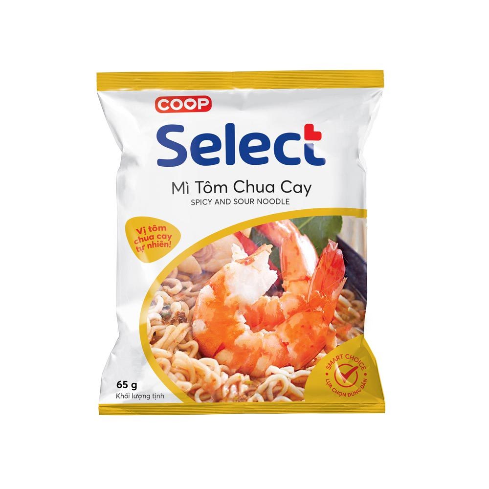 Mì tôm chua cay Coop Select thùng 30 gói