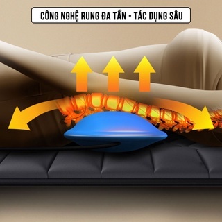 Ghế masage toàn thân, Đệm mát xa toàn thân 8 vùng da cao cấp tạo cảm giác thoải mai khi sử dụng tiện lợi khi di chuyển