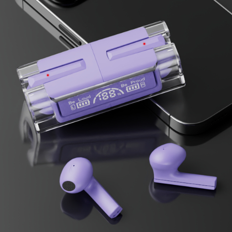 Tai nghe Amgras Future SE 3C29, bluetooth earphone, không dây, nhét tai, nghe nhạc true wireless, màn hình Led