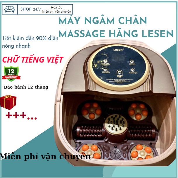 Bồn Ngâm Chân Massage , Máy Ngâm Chân Massage Chân Chính Hãng Lesen,Cải Thiện Giấc Ngủ Cho Gia Đình