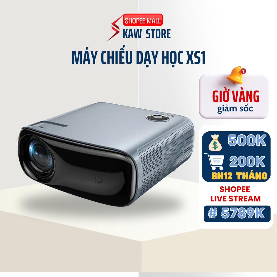 Máy chiếu mini KAW - K860,XS1 Kết nối wifi cho gia đình, văn phòng đa năng - Bảo hành 24 tháng