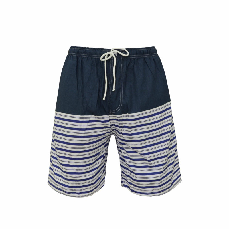 Quần short lưng thun sọc ngang hometex