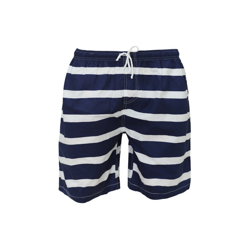 Quần short lưng thun sọc ngang hometex