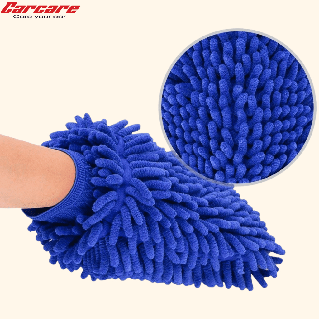 Găng tay rửa xe ô tô chuyên dụng - Bao tay san hô rửa, lau xe o to