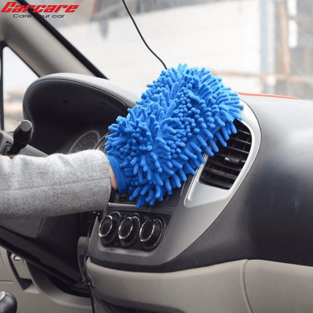 Găng tay rửa xe ô tô chuyên dụng - Bao tay san hô rửa, lau xe o to