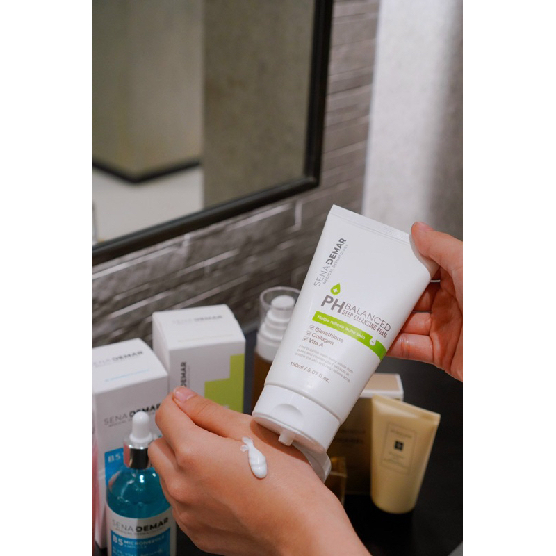 Sữa rửa mặt SENADEMAR truyền trắng 150ml hạn dùng 2026