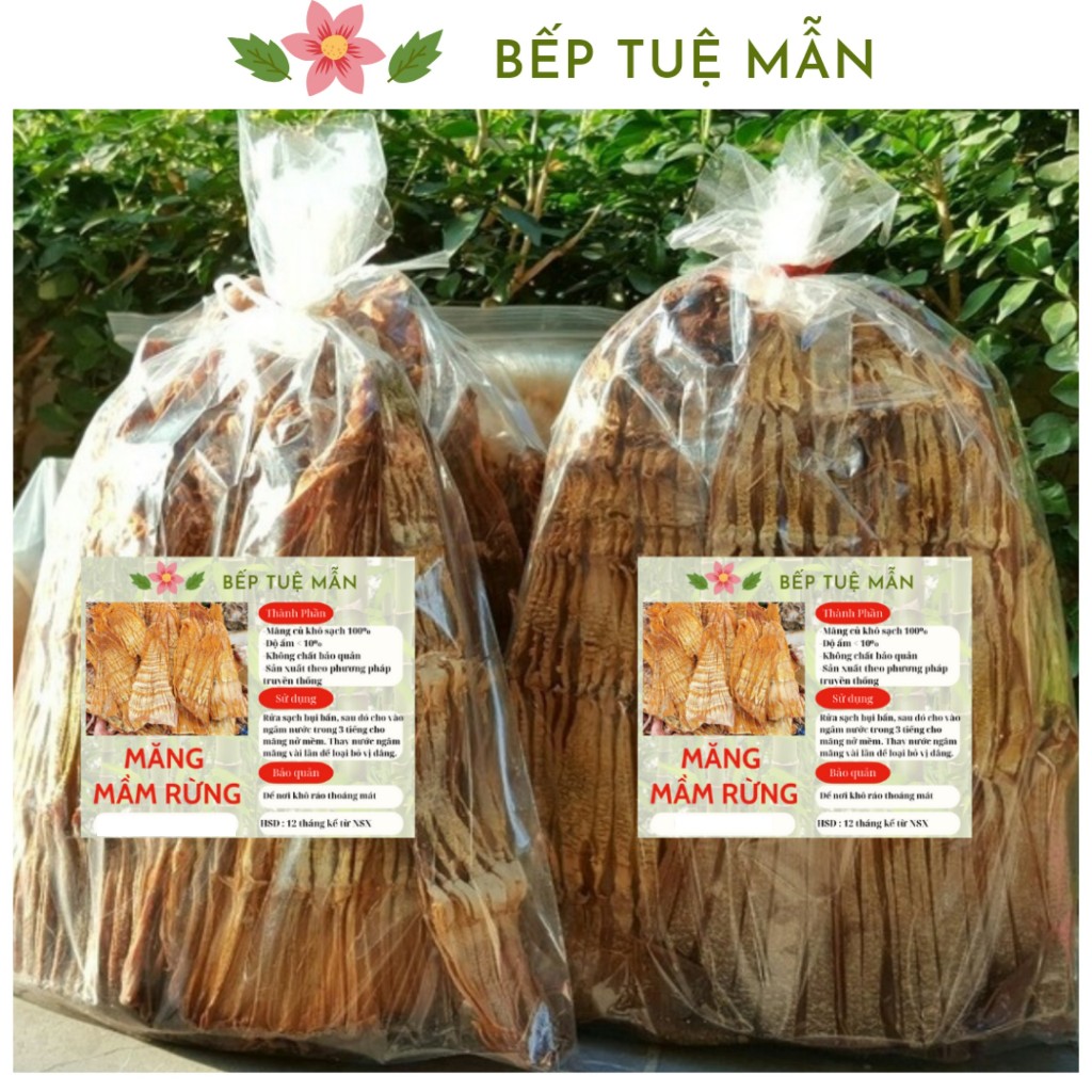 Măng mầm rừng khô Bảo Lạc, hàng loại 1, khô chuẩn ngon, túi 250g / 500g