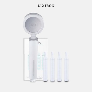 Combo Vòi Sen Lọc Nước Khử Clo Tăng Áp Halio Beautifying Shower Head Và Set 4 Lõi Lọc