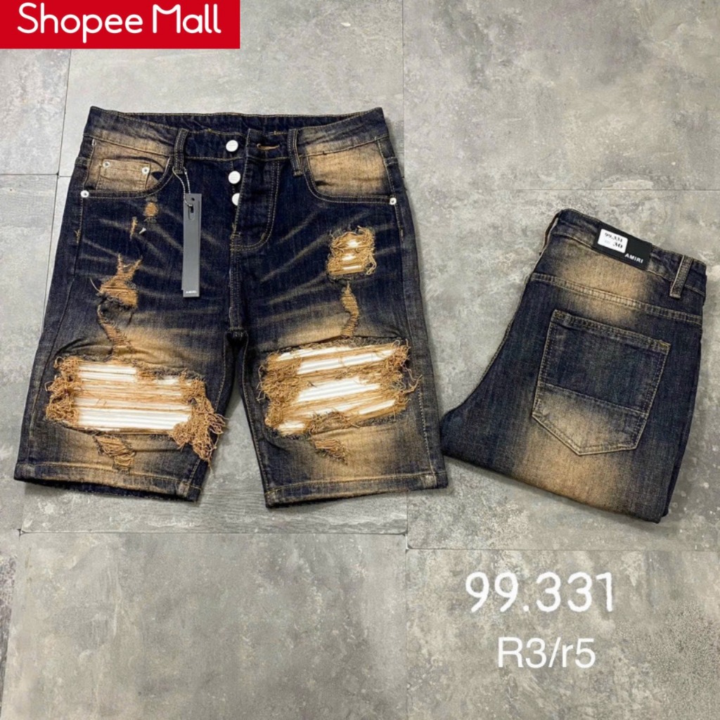 Quần Short Jean Nam chất liệu jean bò denim co giản 4 chiều chuẩn from dáng chuẩn size đường may tỉ mỉ nhiều mẫu mới