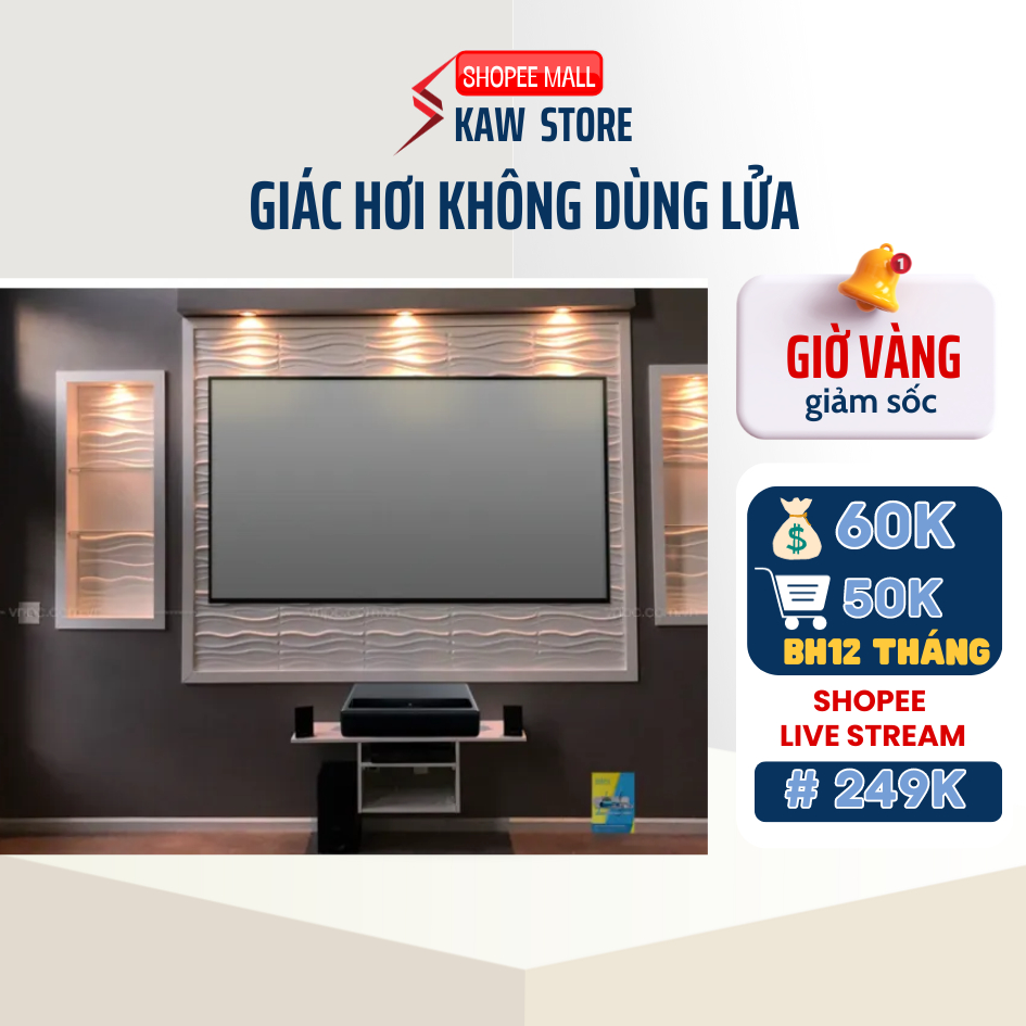 Màn chiếu phản quang KAW dùng cho các loại máy chiếu loại 100inch, 120inch  tăng độ sáng, gập lại tiện lợi