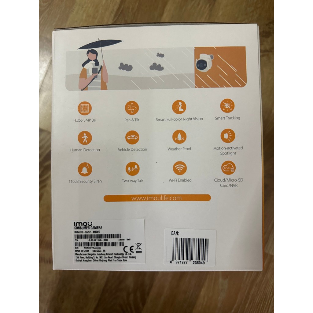 Camera WIFI ngoài trời SIÊU NÉT, XOAY 360, MÀU ĐÊM ĐÀM THOẠI IMOU Cruiser 2 5MP -3MP