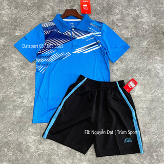 Bộ Quần Áo Cầu Lông Lining Chất Thun Uni Nhật Có Lỗ Thoáng Khí Nhiều Màu