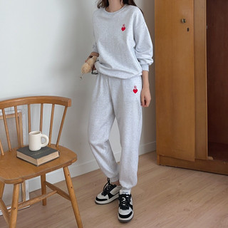 Set Bộ Đồ Thu Đông Nữ Logo Tim