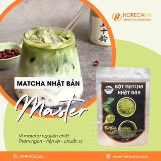 Bột Matcha Nhật Master 100g - Bột Trà Xanh Nguyên Chất - Sản Xuất Theo Công Nghệ Nhật Bản