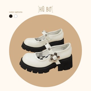 Flora Platform Maryjane - giày da bò nữ