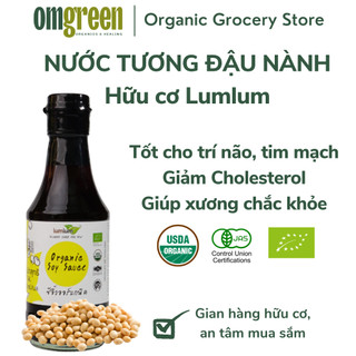 Nước tương đậu nành hữu cơ lumlum chứng nhận eu organic, usda, jas 200ml – không chất bảo quản