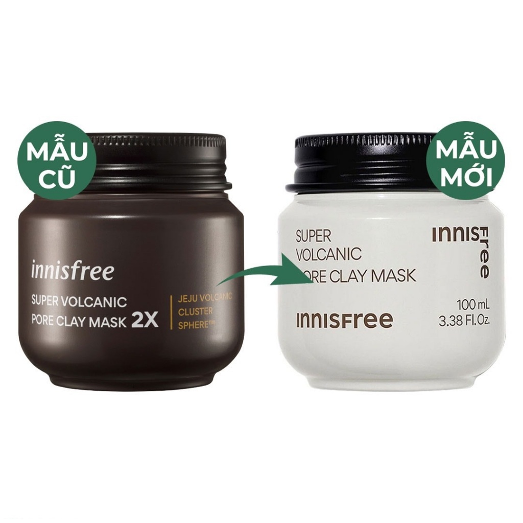 Mặt nạ đất sét tro núi lửa Innisfree Super Volcanic Pore Clay Mask