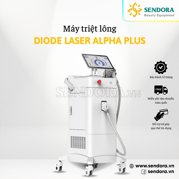 Máy triệt lông Diode Laser Alpha Plus