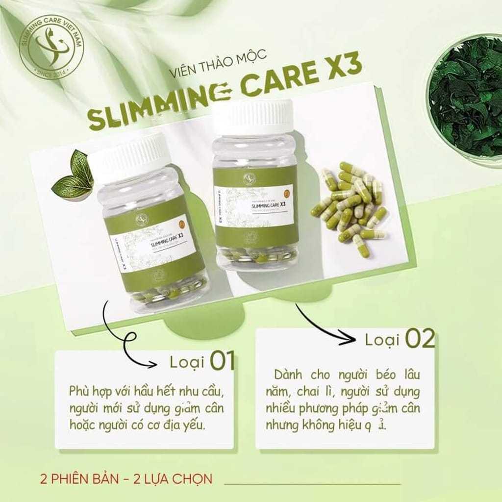 Slimming Care X3 hộp 30 viên, Trà Xanh GC Slimming Care X3 hỗ trợ giảm cân cấp tốc an toàn tại nhà