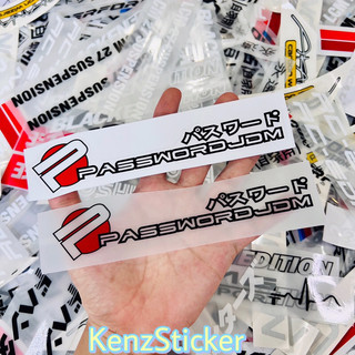 Tem logo sticker jdm chất liệu decal chống thấm nước