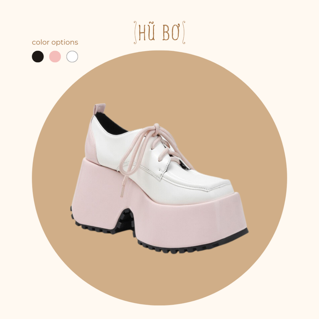 Felice Chunky Shoes - Giày da bò nữ cá tính (genuine leather)
