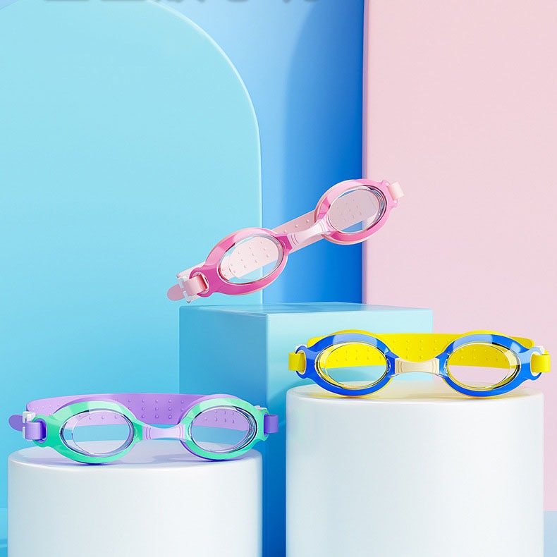 Kính Bơi Trẻ Em Tặng Kèm Đệm Mũi Kính Bơi Cho Bé Chống Sương Chống UV Dây Đeo Êm Ái Cleacco SG1800 Boro Sport